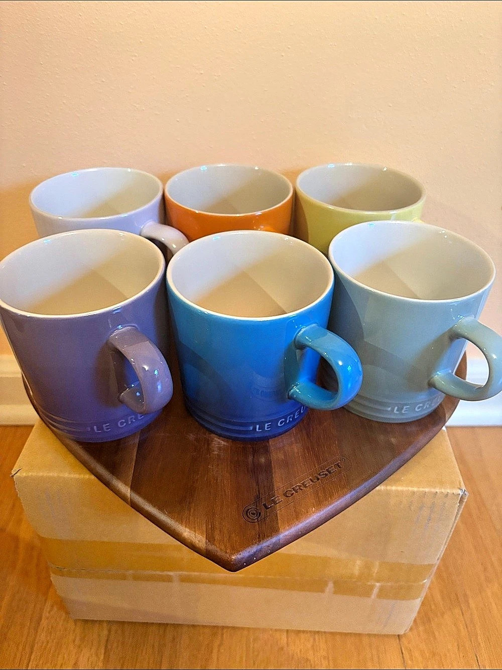 Le Creuset Stoneware Mug Set of 6 350ml Coffee Mugs